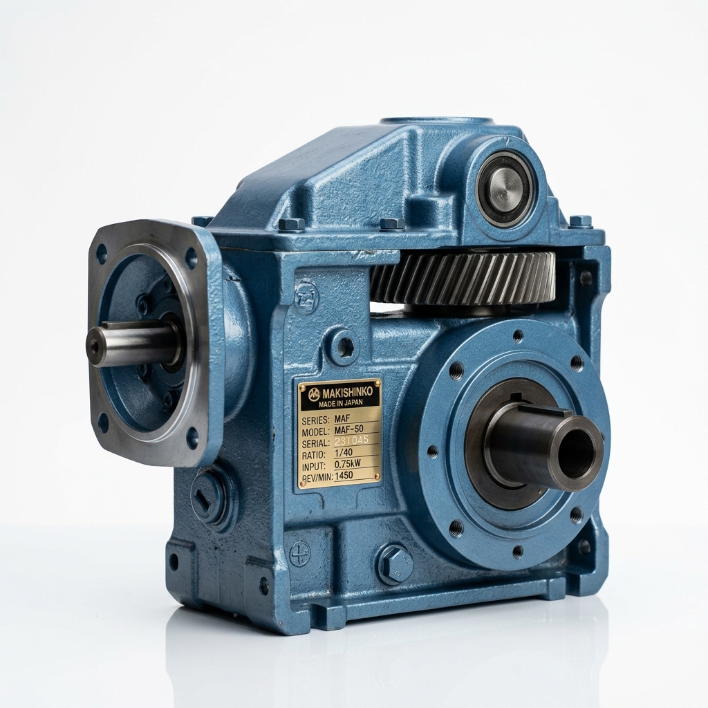Makishinko MAF Series Worm Helical High-Efficiency Speed Reducer (Model MAF-50)