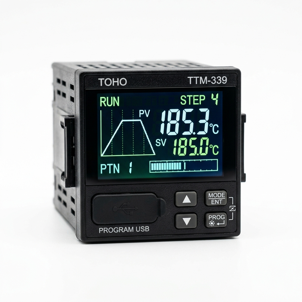 TOHO TTM-339 Series Advanced LCD Program Ramp/Soak Controller (Model TTM-339)